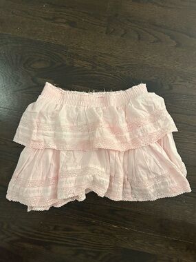 Loveshackfancy pink skirt